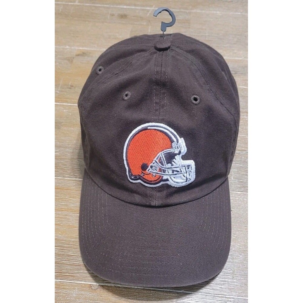 '47 BRAND CLEVELAND BROWNS HELMET LOGO FRANCHISE BROWN HAT/CAP Adj Strap NFL